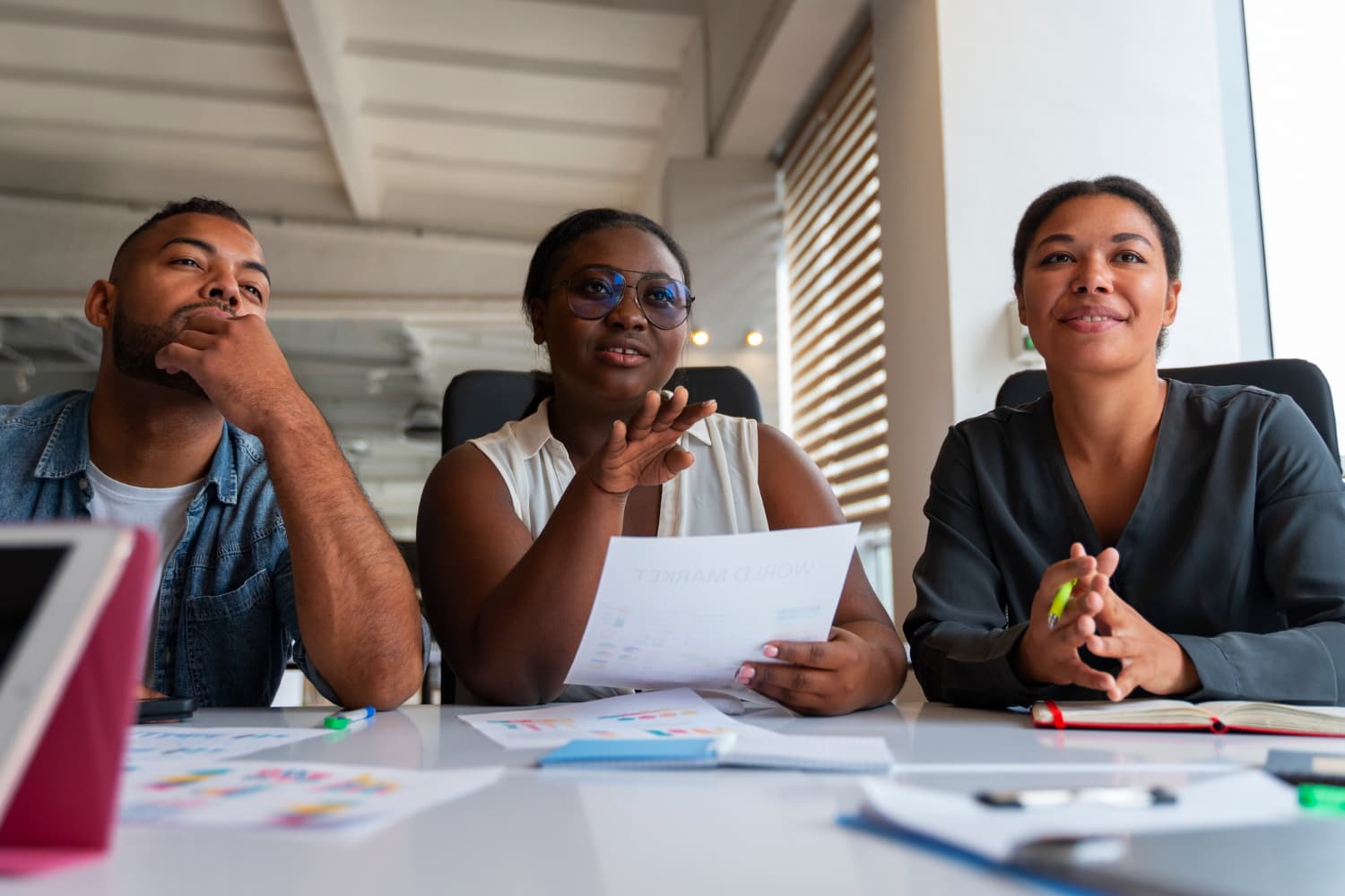 Business professionals in a planning meeting